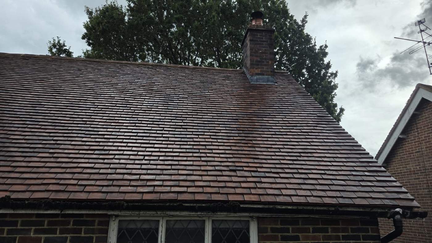 The same property after roof cleaning & soft washing